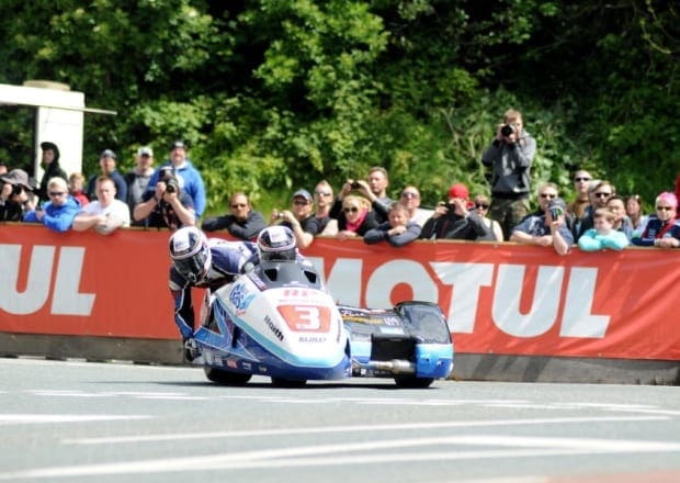 The Birchall boys take the first TT 2015 sidecar win - Island Racer